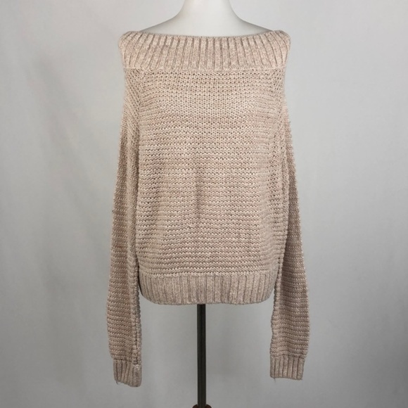 Kimchi Blue Sweaters - Kimchi Blue Off the Shoulder Sweater, Medium